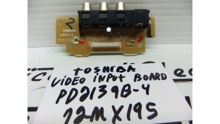 Toshiba PD2139B-4 AV input board
